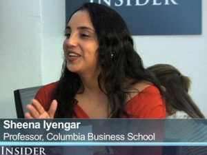 Sheena Iyengar, professor, Columbia Business School
