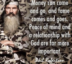 Phil Robertson has it right! No Jesus, no peace. KNOW Jesus, KNOW ...