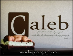 CUSTOM BABY DECAL -Baby Name and quote vinyl decal