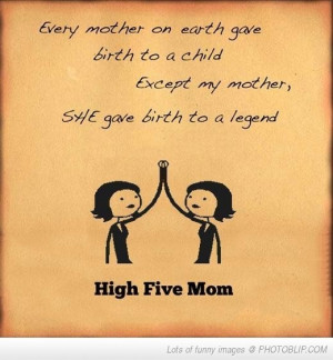 high five mom!