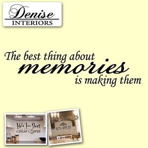 Memories-Home-decor-Memories-inspiration-wall-quote-art-work-vinyl ...