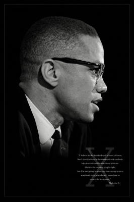 Malcolm X (Brotherhood) Art Poster