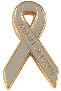 Brain Cancer Ribbon Lapel Pin