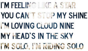 riding solo lyrics
