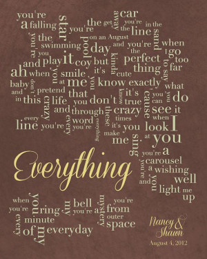 Everything by Michael Buble #ifounditonetsy #weddinglyrics #everything ...
