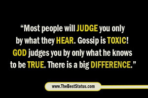 Most people will judge you only