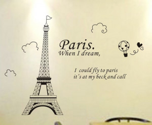 Fashion-Paris-Eiffel-Tower-Removable-Vinyl-Art-quotes-Wall-Sticker-DIY ...
