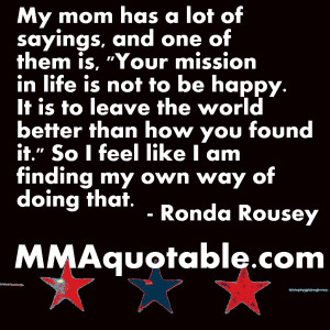Ronda Rousey's mom on Making the World Better