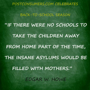 Back to School Quote: Schools and Mothers’ Sanity