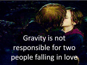 Two people falling in love