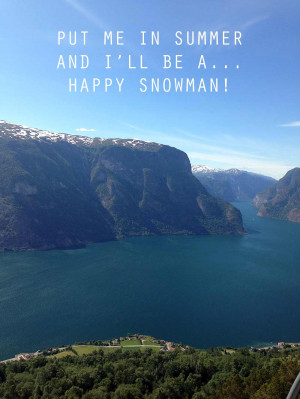 Proof That Frozen Quotes Look Better Over Glamour Shots of Norway