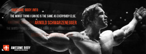arnold schwarzenegger facebook the worst thing i can be is the same as ...