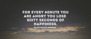 For every minute you are angry. Art Print
