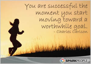 Motivational Quote - You are successful the moment you start moving ...