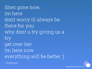 ... try giving us a try get over her im here now everything will be