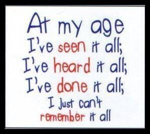 funny! Selective memory!