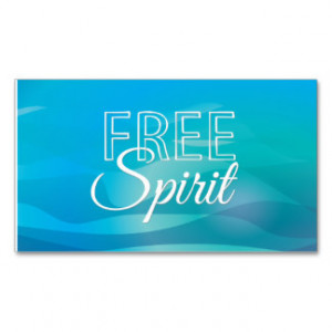 Teal Inspirational Spritiual Freedom Quote Business Cards