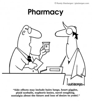 Cartoons About Prescription Drugs and Medications,Side effects may ...