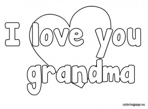 coloring pages related to i love you grandma coloring page