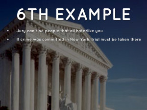 6th Amendment Examples