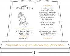 pastor appreciation day plaque 267 2 to our beloved pastor your forty ...