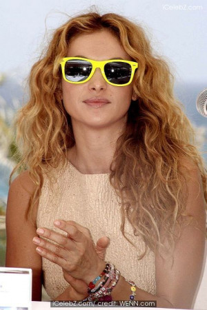 Mexican singer Paulina Rubio during the ceremony in which she was ...