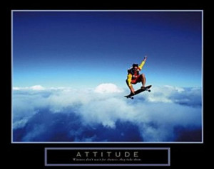 Attitude Skydiver Poster 28x22