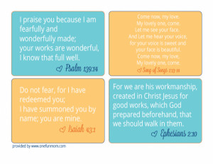 Day 2} Printables for Mom: Inspirational Scripture Cards