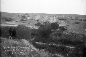 ... :Site of Drexel Mission Fight Pine Ridge Indian Reservation-1890.jpg