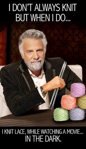 We'll add more funny stuff about knitting here from time to time.