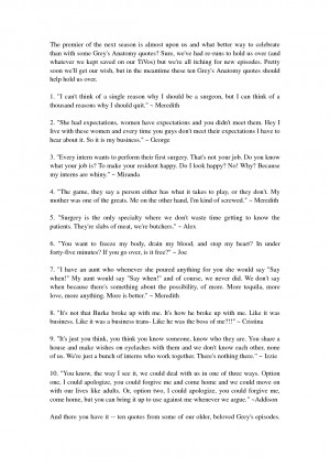 10 Grey's Anatomy Quotes To Ring In The New Season