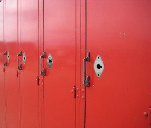 Single Tier Red School Lockers -Image3