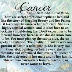 ... trust is very important more woman nails cancer zodiak quotes cancer