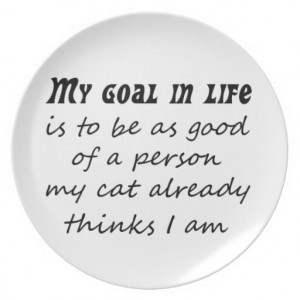 Funny quotes gifts cat humour joke quote gift plates