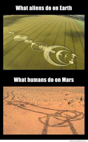 What aliens do on Earth vs What humans do on Mars