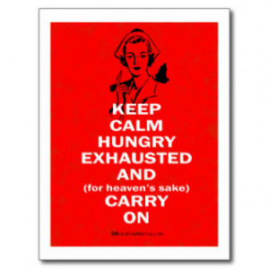 Nurse - Keep Calm and Carry On Postcards