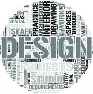 Vector: Interior Design Word Cloud Concept