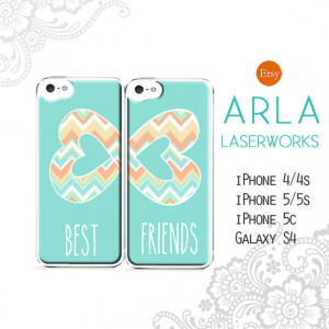 Best Friends iPhone Case Set - BFF iPhones for iPhone 4, iPhone 5s ...