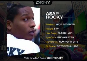 Watch A$AP Rocky Play Football With Models In A DKNY Ad