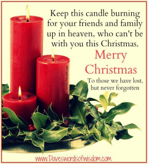 ... at Christmas for loved ones in heaven - miss my dad this Christmas