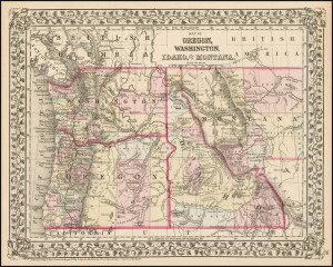 Washington Idaho Montana Map