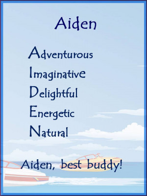 Acrostic Name Poems For Boys