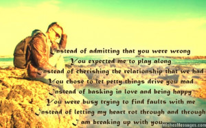 Breakup Messages for Girlfriend: Quotes to Break Up with Her