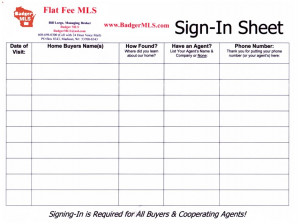 Open House Sign-In Sheet