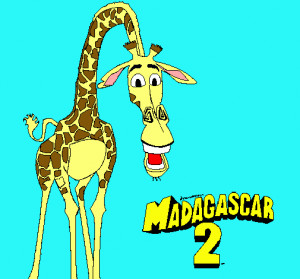 Dibujo De Madagascar 2 Melman Pintado Por Jirafa En Dibujos Net El