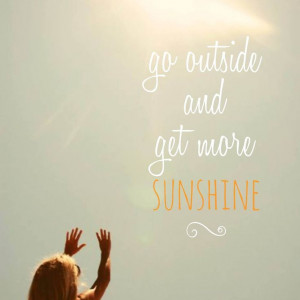 Sunshine summer quote photo