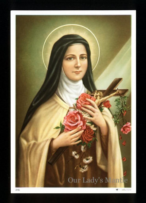 ... Holy Card ST. THERESE OF LISIEUX, Carmelite Nun Printed in Italy