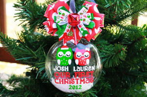 personalized first christmas ornaments