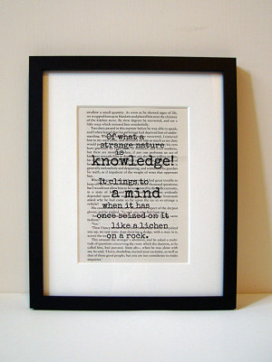 Frankenstein - Book Quote Print - Inspirational Quote - Graduation ...