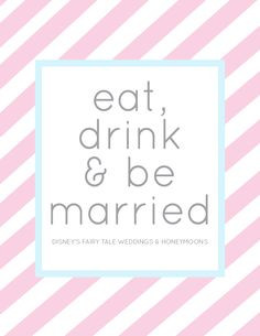 ... drink and be married | Disney's Fairy Tale Weddings & Honeymoons More